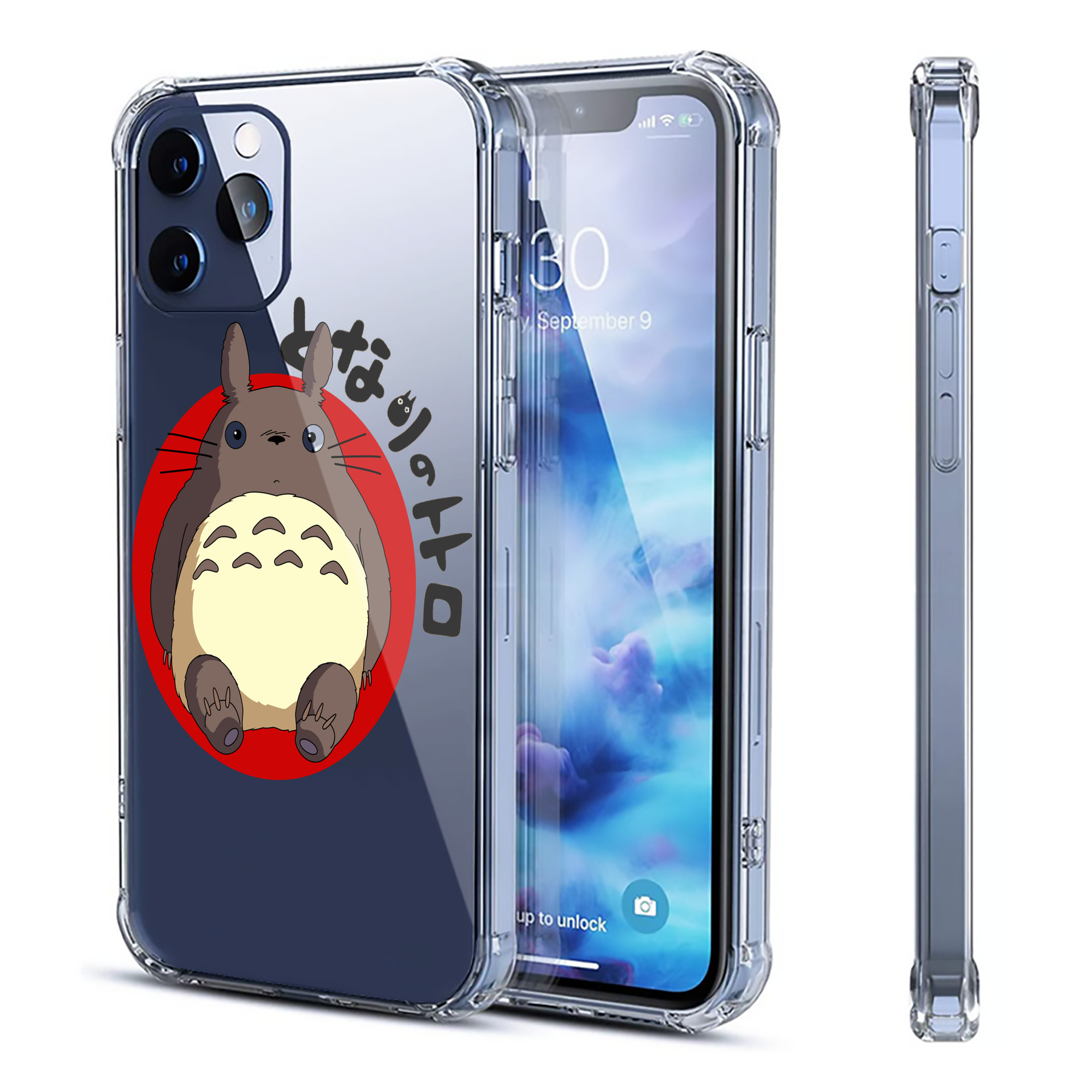 （画像用） となりのトトロ 草壁メイ 草壁サツキ My Neighbor Totoro Satsuki Kusakabe Mei Kusakabe 【iPhone 12シリーズ対応】透明スマホケース（クリアソフトケース）